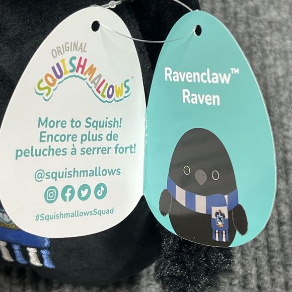 Squishmallows Harry Potter Hogwarts House Mascot RAVENCLAW RAVEN‎ 8" Plush NWT - Picture 15 of 15